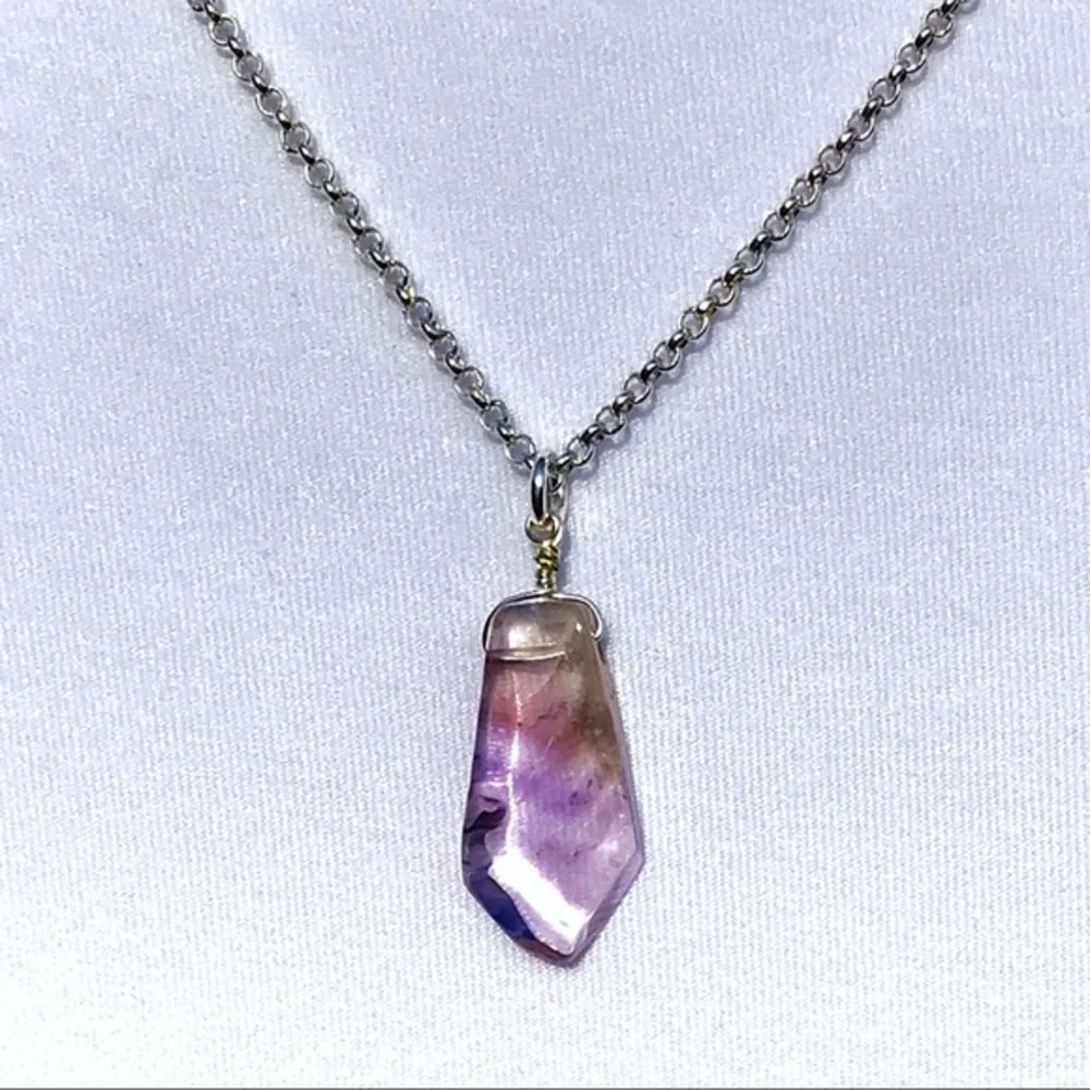 Hand Made Amethyst Charm Necklace